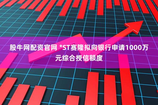 股牛网配资官网 *ST赛隆拟向银行申请1000万元综合授信额度