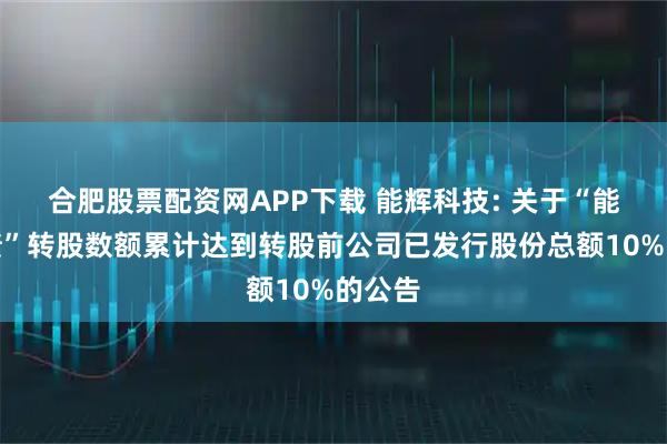 合肥股票配资网APP下载 能辉科技: 关于“能辉转债”转股数额累计达到转股前公司已发行股份总额10%的公告