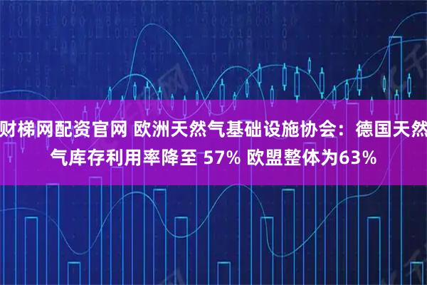 财梯网配资官网 欧洲天然气基础设施协会：德国天然气库存利用率降至 57% 欧盟整体为63%